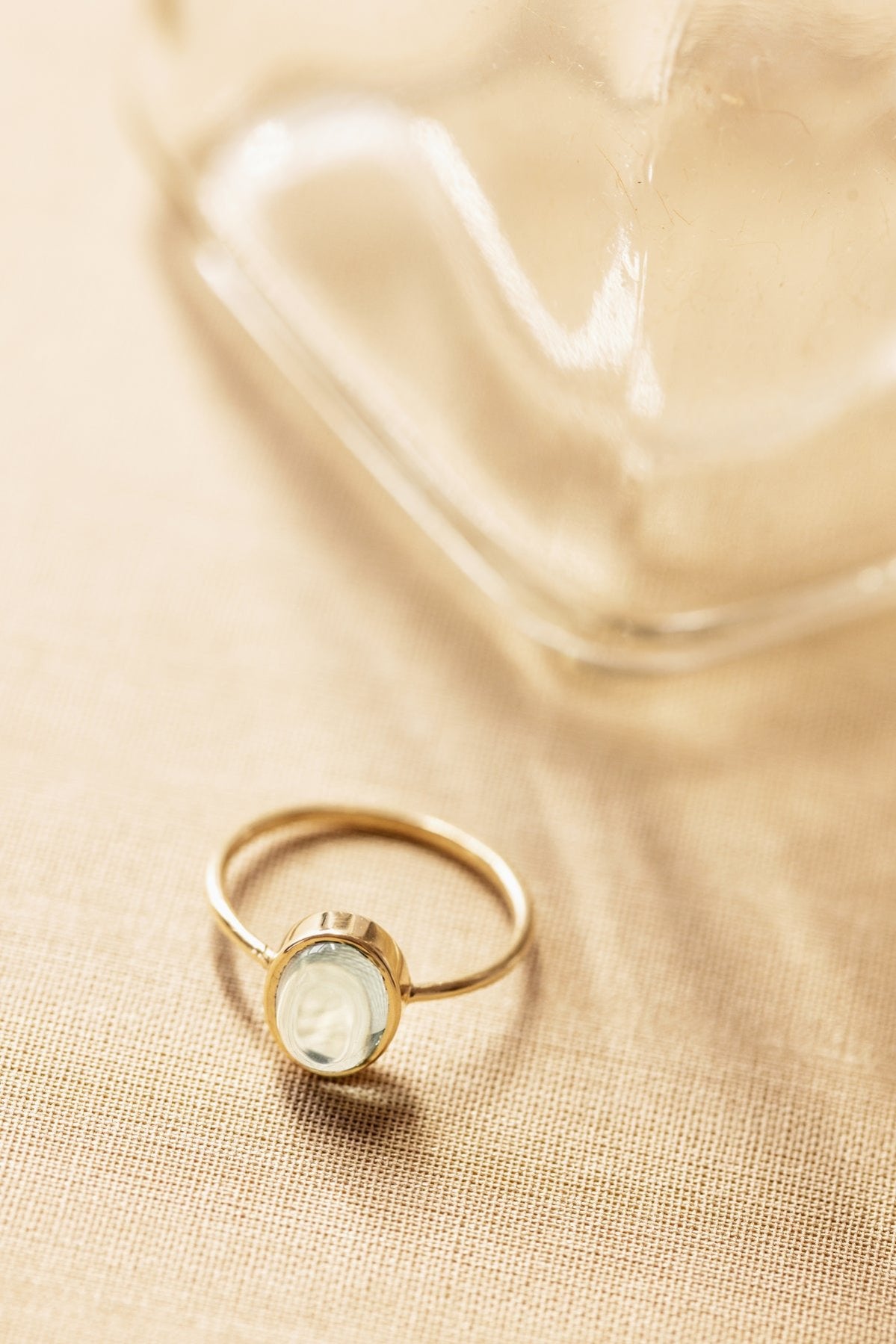 Blue Topaz in 10K Yellow Gold Ring