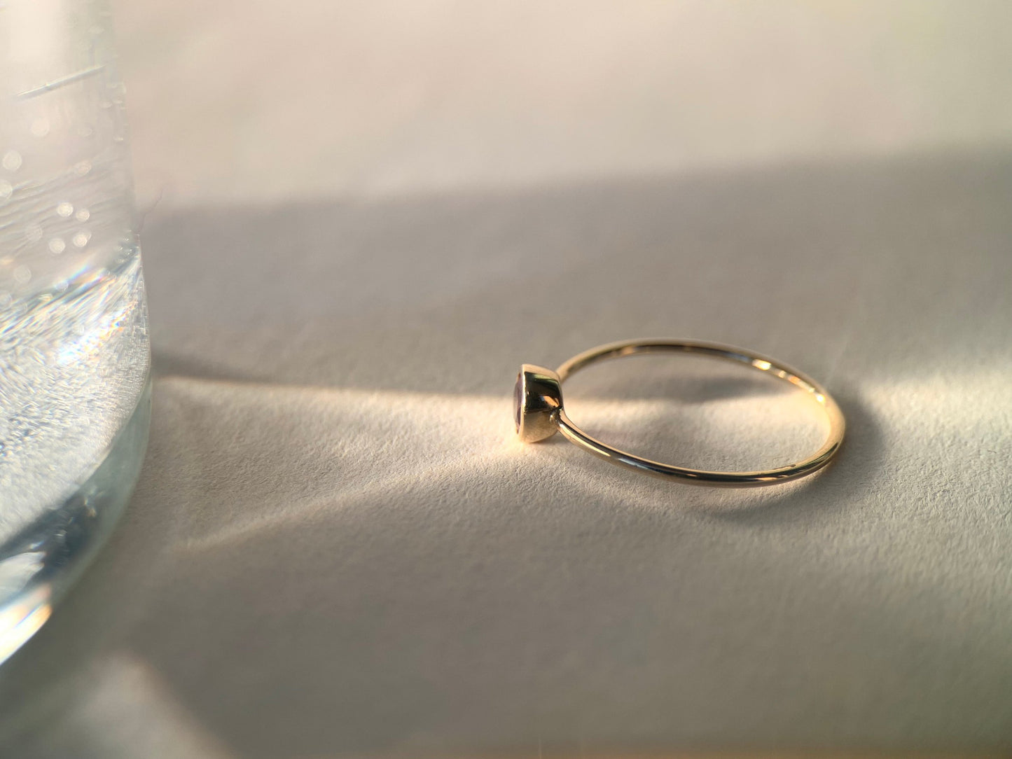 Round Brilliant Cut Diamond Gold Ring