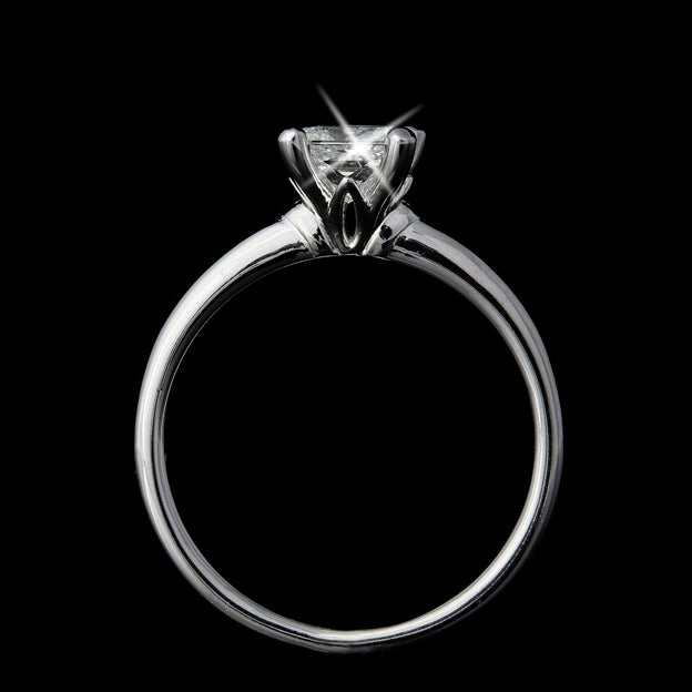 Princess Cut Diamond Solitaire Engagement Ring