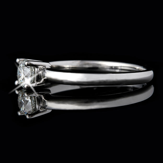 Classic Solitaire Round Diamond Engagement Ring