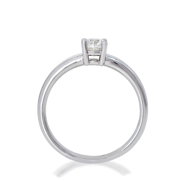 Classic Solitaire Round Diamond Engagement Ring