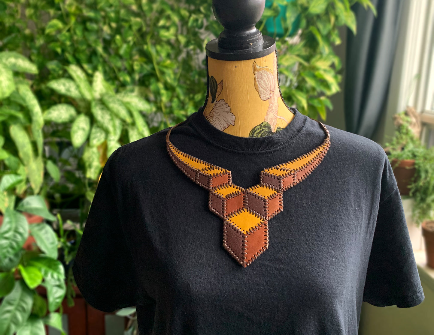 Illusive Leather Necklace