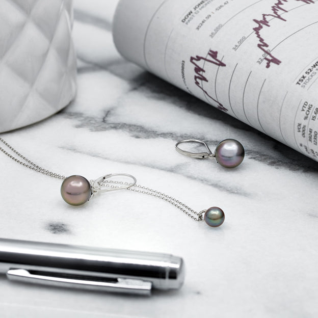 Tahitian Pearl Drop Earrings