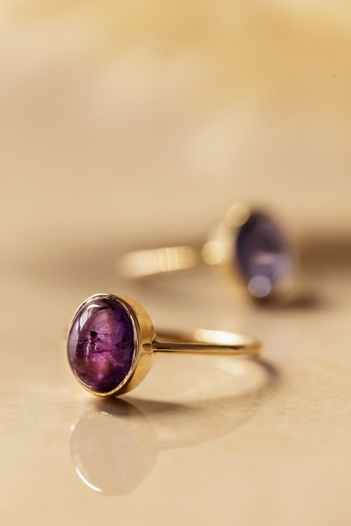 Amethyst in 10K Yellow Gold Ring