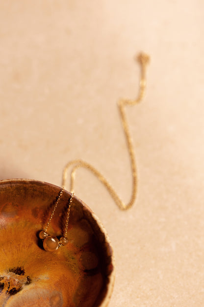 Sliding Gold balls necklace