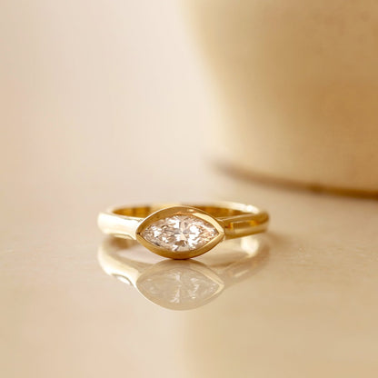 Marquise Lab-Grown Diamond Engagement Ring