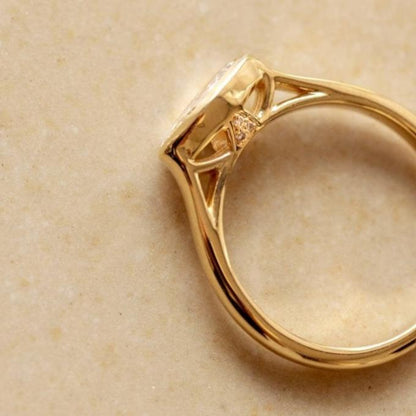 Marquise Lab-Grown Diamond Engagement Ring