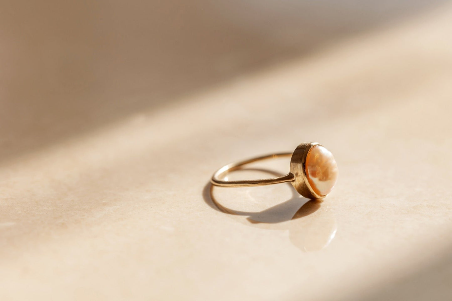 Sea Pearl Gold Ring