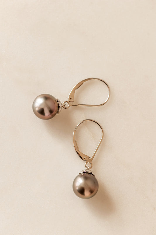 Tahitian Pearl Drop Earrings