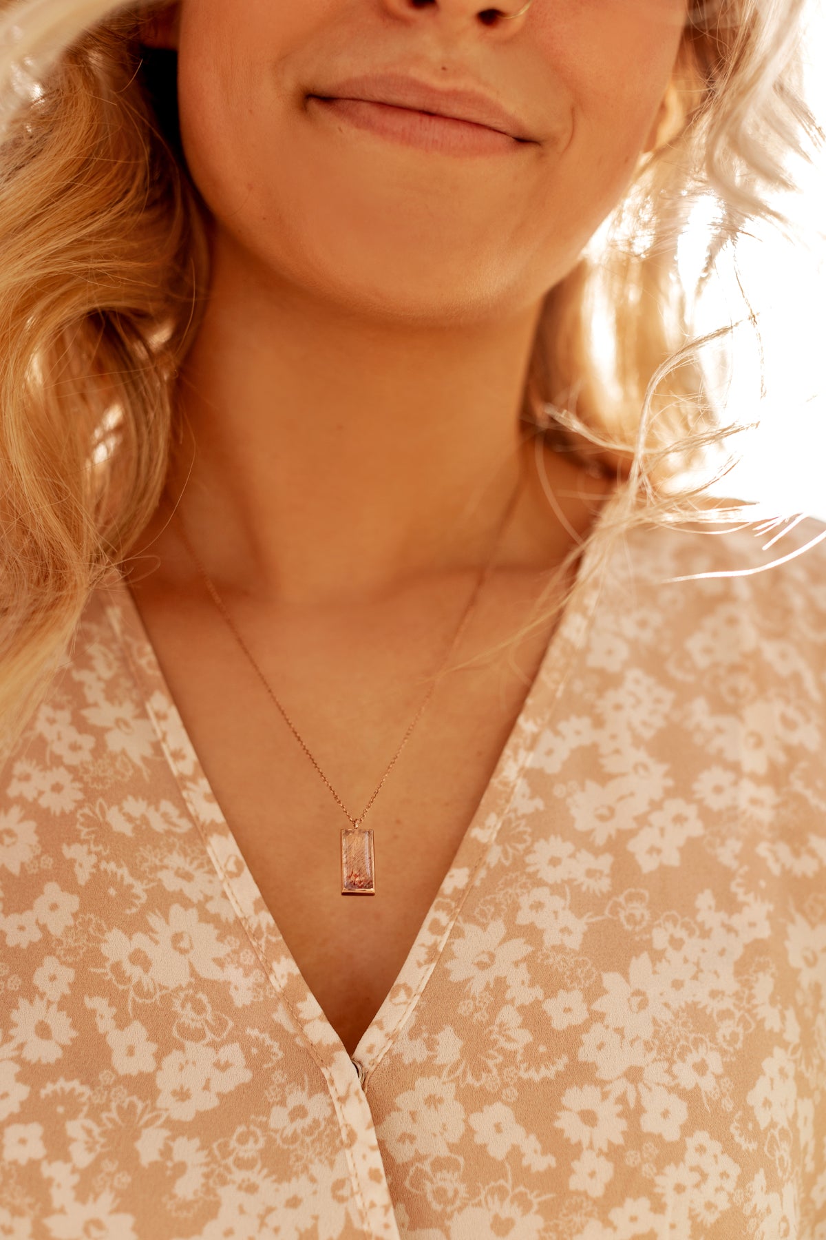 Amethyst Rutile Quartz Necklace