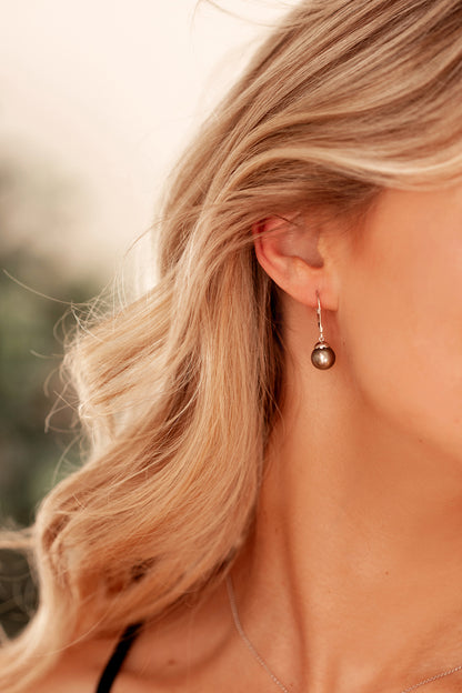 Tahitian Pearl Drop Earrings