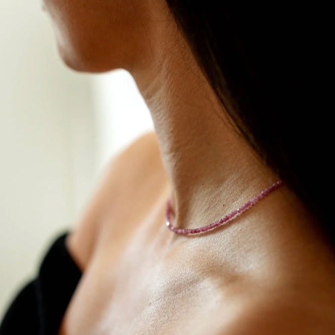 Pink Tourmaline Choker