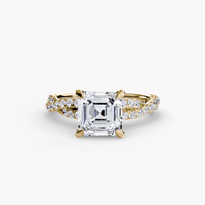 The Twisted Pavé Solitaire