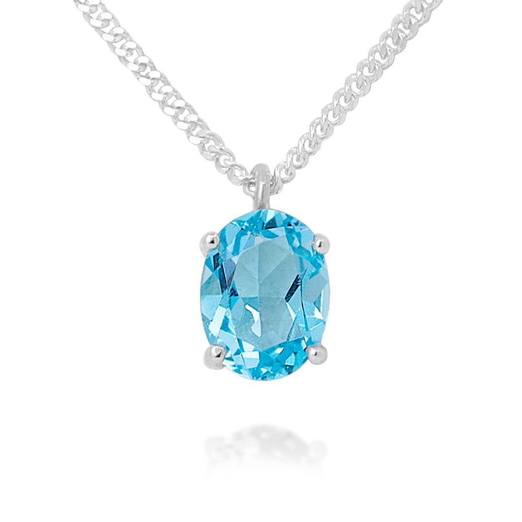 Silver Topaz Pendant