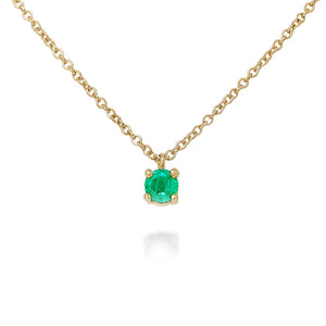 Emerald Yellow Gold Necklace