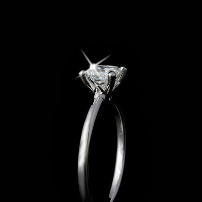 Princess Cut Diamond Solitaire Engagement Ring