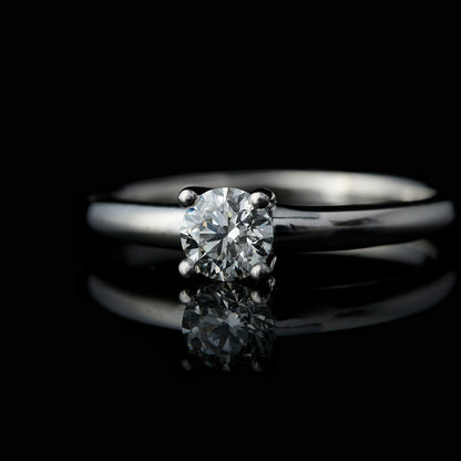 Classic Solitaire Round Diamond Engagement Ring
