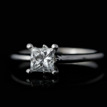 Princess Cut Diamond Solitaire Engagement Ring