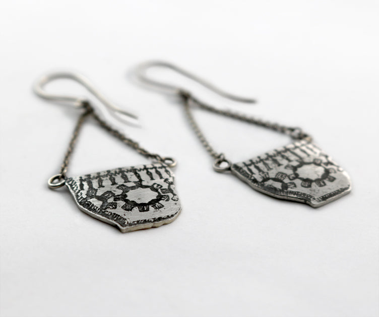 Etched Earrings