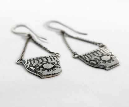Etched Earrings
