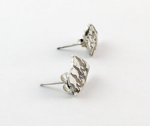 Etched Earring Studs