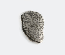 Load image into Gallery viewer, Etched Silver Brooch #001