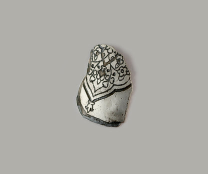Etched Silver Brooch #002