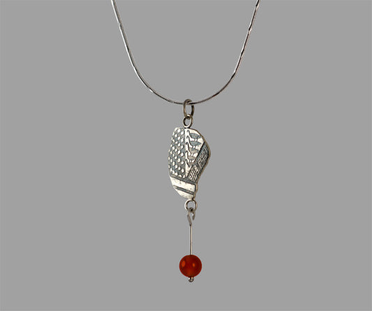 Carnelian Etched Necklace