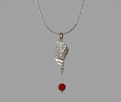 Carnelian Etched Necklace