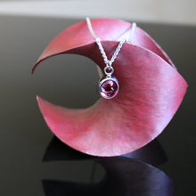 Load image into Gallery viewer, Purple Spinel Silver Necklace