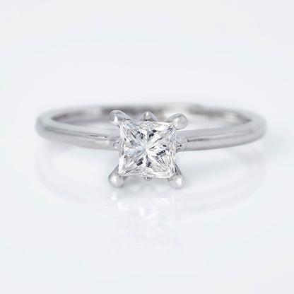 Princess Cut Diamond Solitaire Engagement Ring