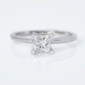 Princess Cut Diamond Solitaire Engagement Ring