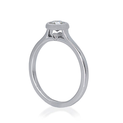 Open style Bezel Set Engagement Ring