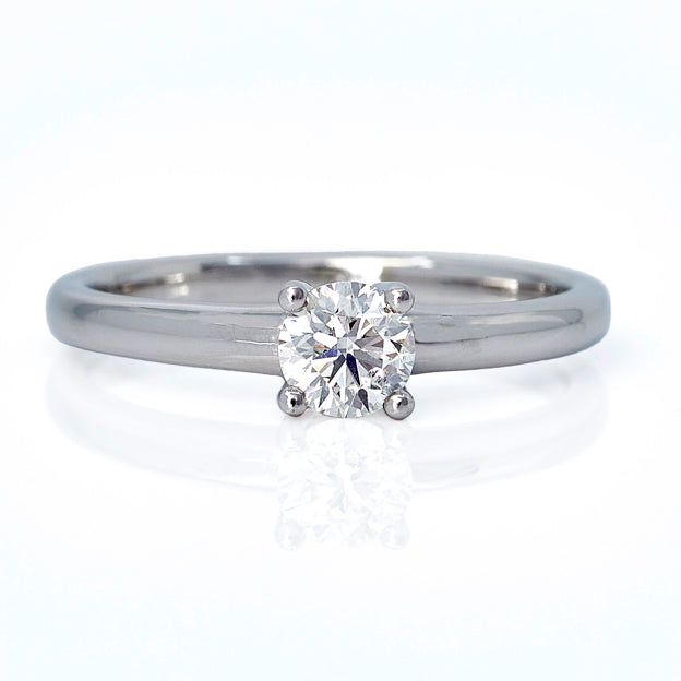 Classic Solitaire Round Diamond Engagement Ring