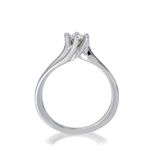 Load image into Gallery viewer, Twisted Six Prongs Natural diamond gold Engagement Ring