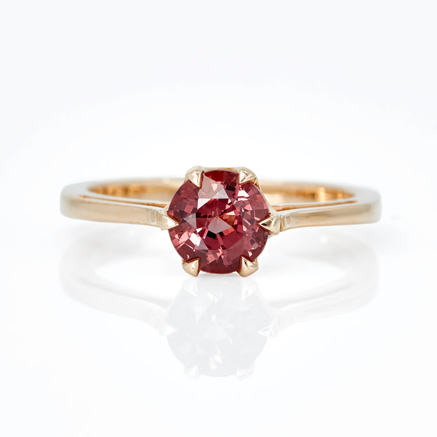 Gold Spinel Engagement Ring