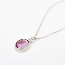 Load image into Gallery viewer, Purple Spinel Silver Necklace