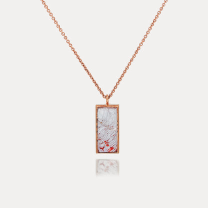 Amethyst Rutile Quartz Necklace