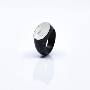 Rough Silver Ring #006