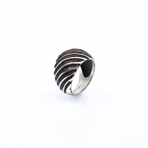 Rough Silver Ring #002