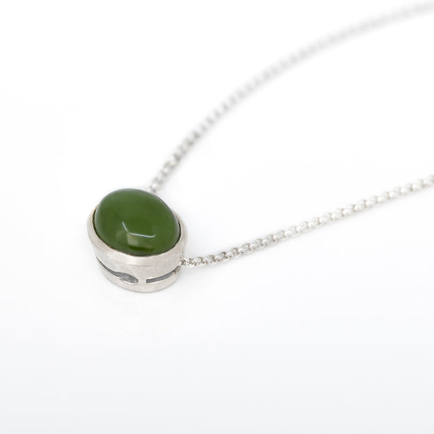 Oval Jade Pendant