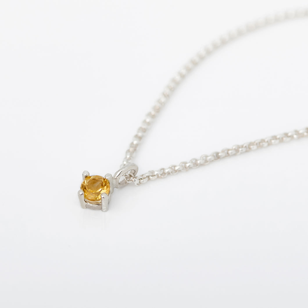 Small Citrine Gallery Necklace