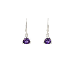 Trillaint Amethyst Necklace & Earring Set