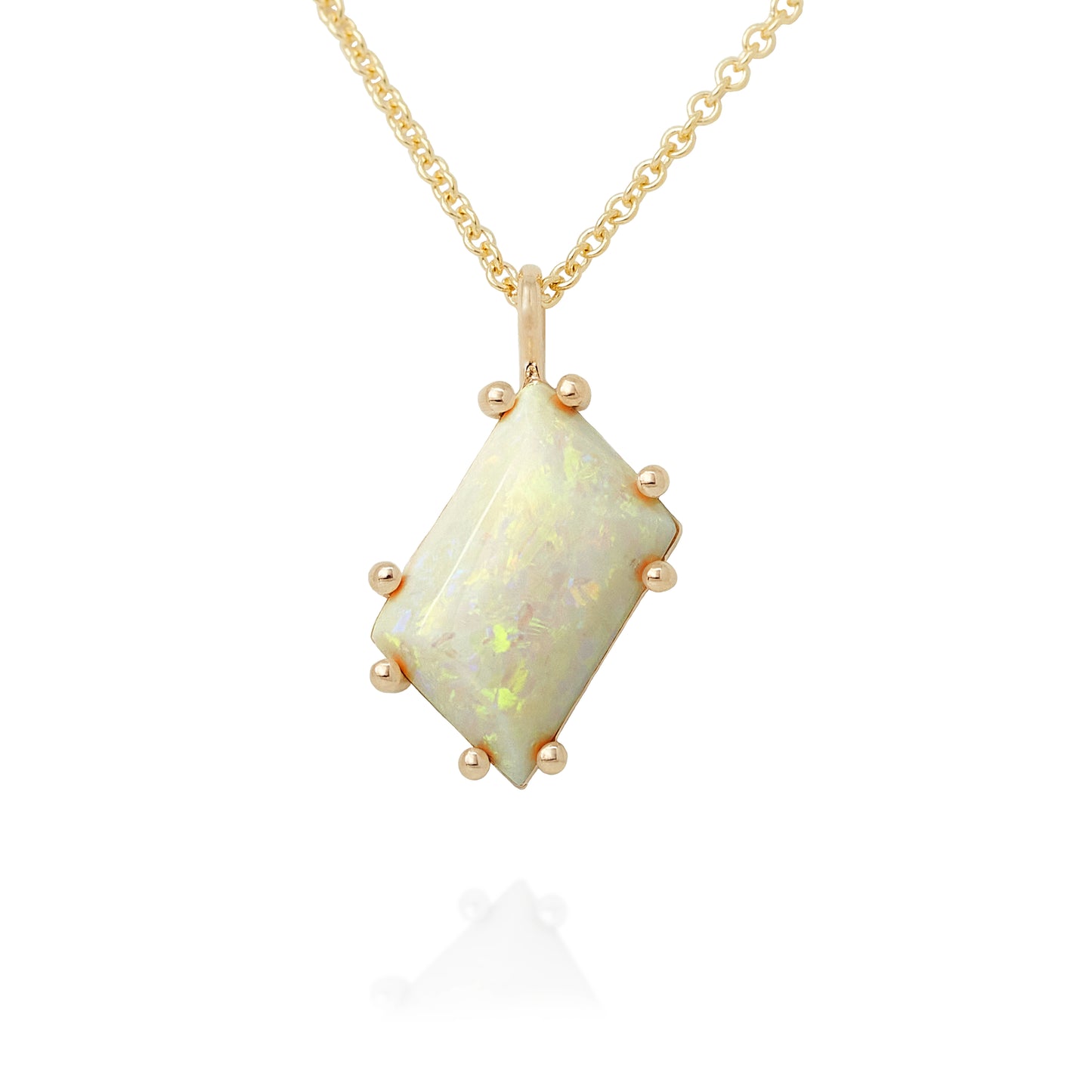 Rhombus Opal Necklace