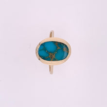Load image into Gallery viewer, Turquoise Gold Ring