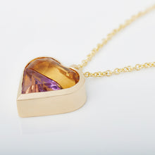 Load image into Gallery viewer, Sold out- Ametrine Gold Necklace
